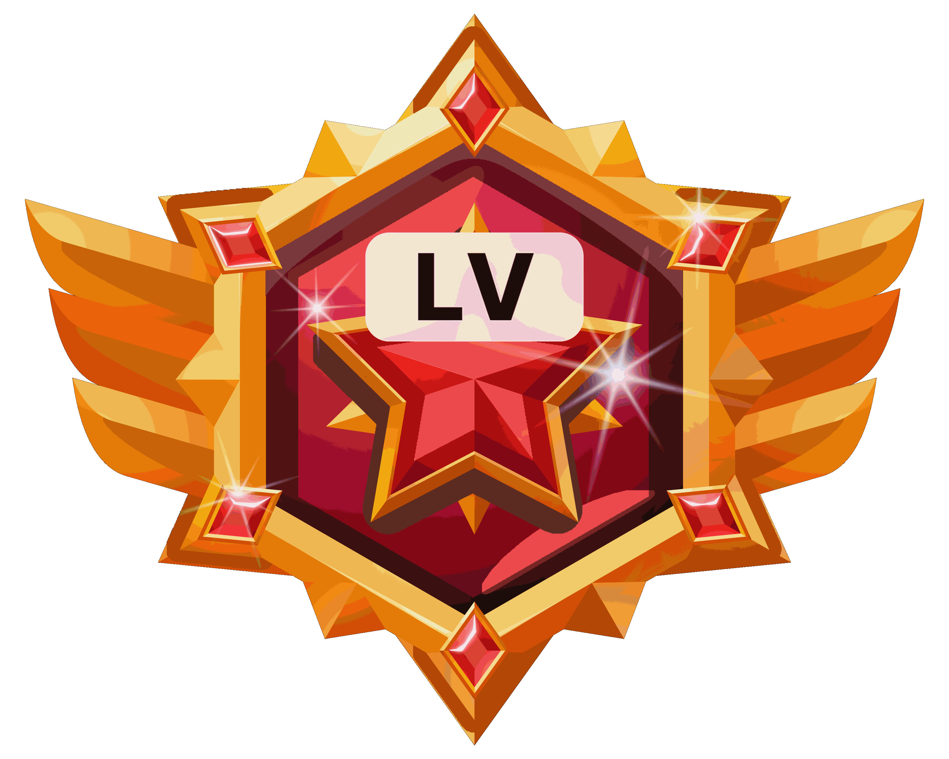 level badge